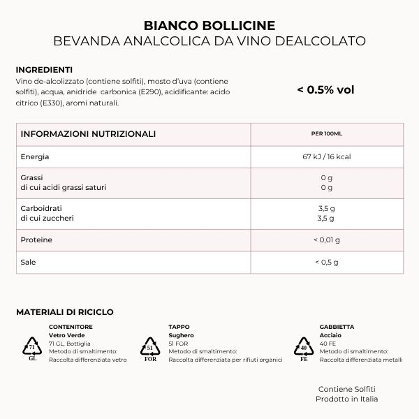 Spumante Analcolico da vino dealcolato - immagine 2